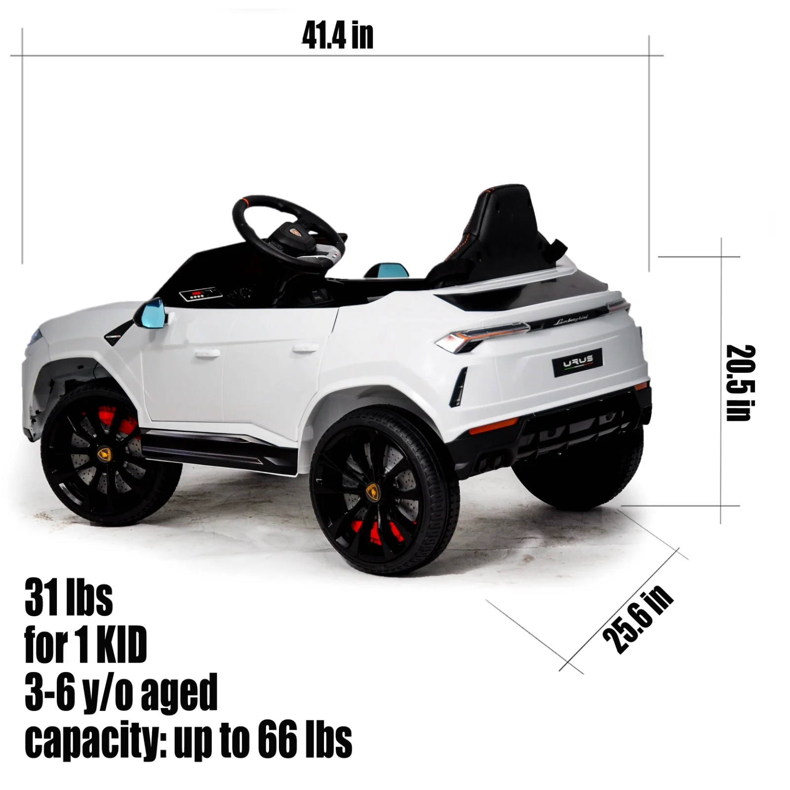 12V Electric Kids Ride-On RC Car with MP3 Licensed Lamborghini Design in Multiple Colors - Image 6
