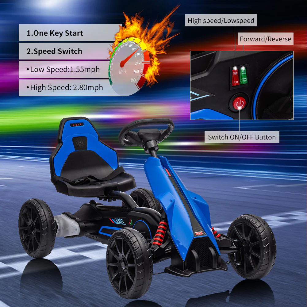 12V Electric Drift Kart for Kids with 35W Motor and Adjustable Speed for Ages 3-6 - Image 9
