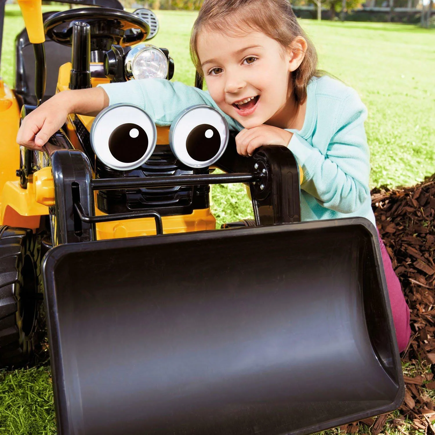 12V Electric Excavator Digger Scooper Ride-On Toy for Kids - Gender-Neutral Design - Image 6