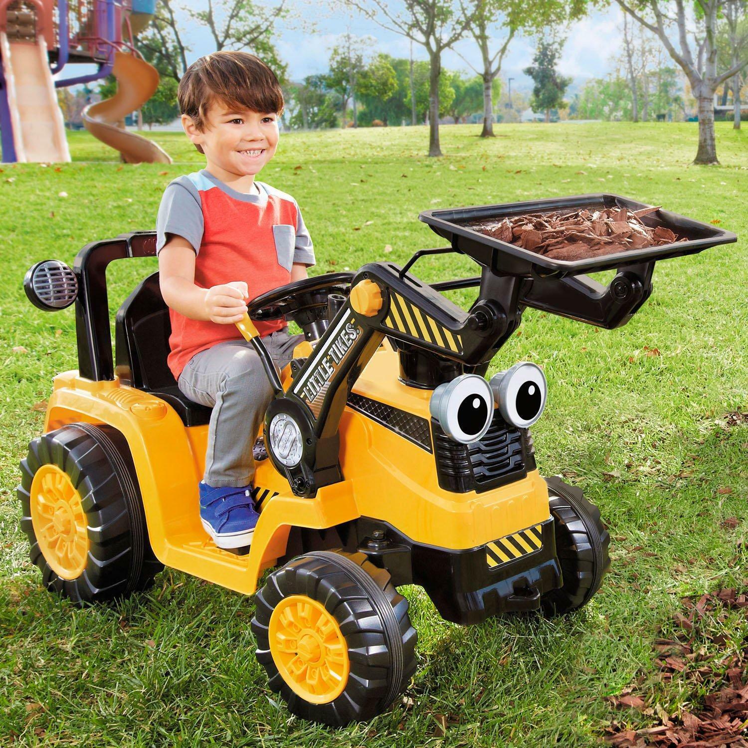 12V Electric Excavator Digger Scooper Ride-On Toy for Kids - Gender-Neutral Design - Image 9