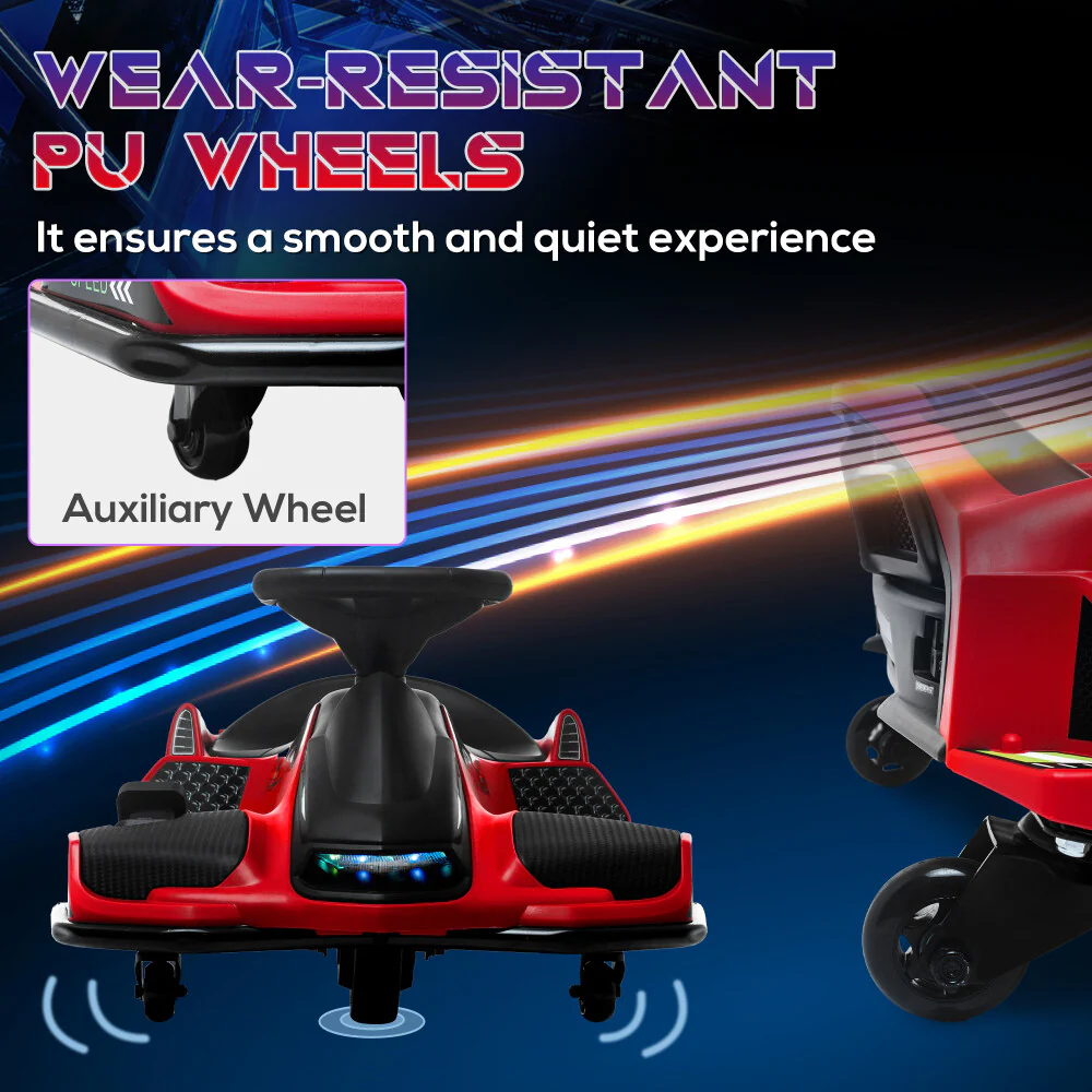 12V Electric Go-Kart Ride-On Toy with 5 MPH Drifting Speed for Kids 8-12 Years Outdoor Use - Image 4