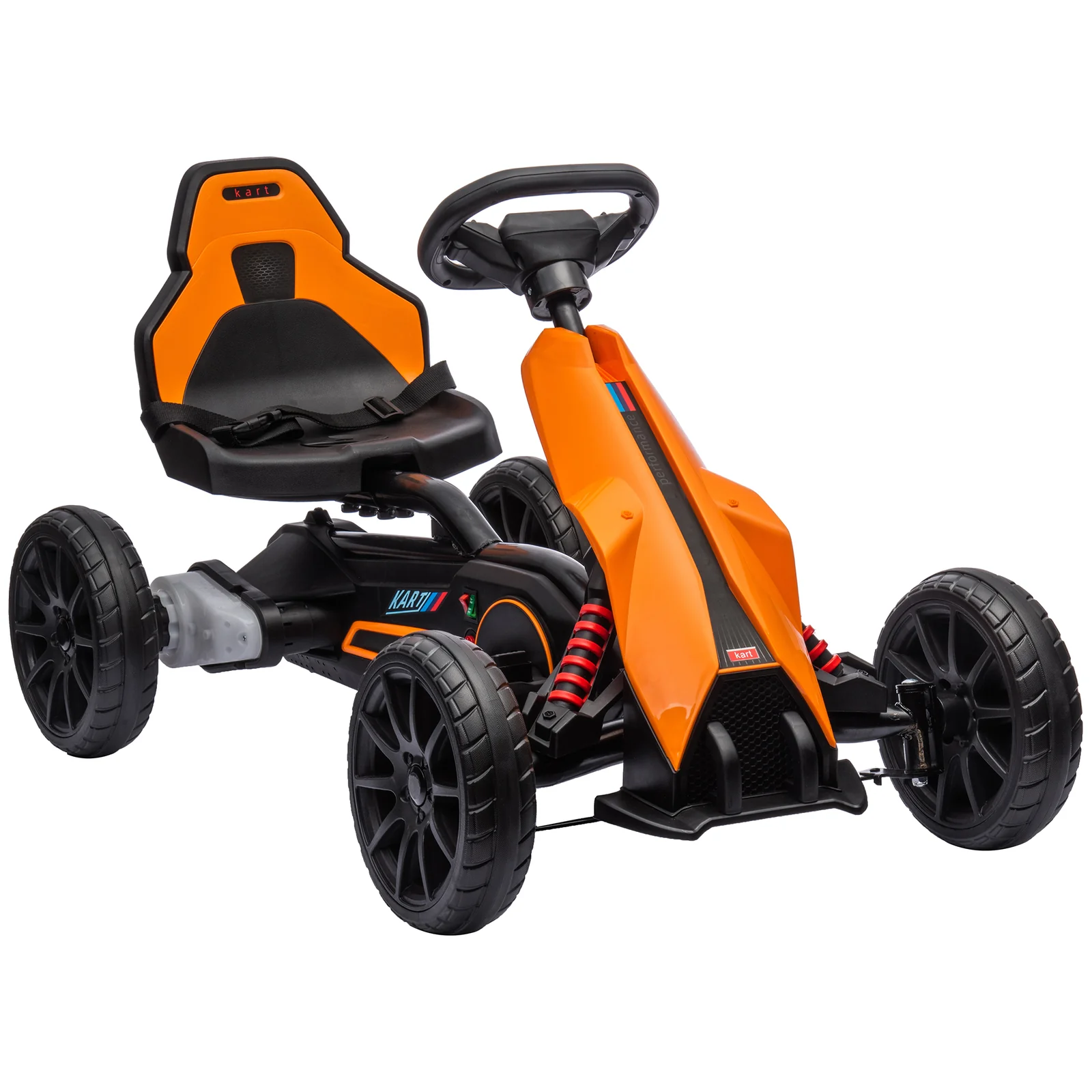 12V Electric Ride-On Go-Kart for Kids Ages 3-8 Battery-Powered Outdoor Vehicle Toy - Image 12