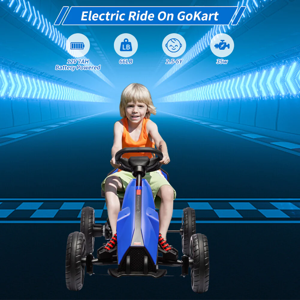 12V Electric Drift Go-Kart for Toddlers with 7Ah Battery and 35W Motor - Image 18