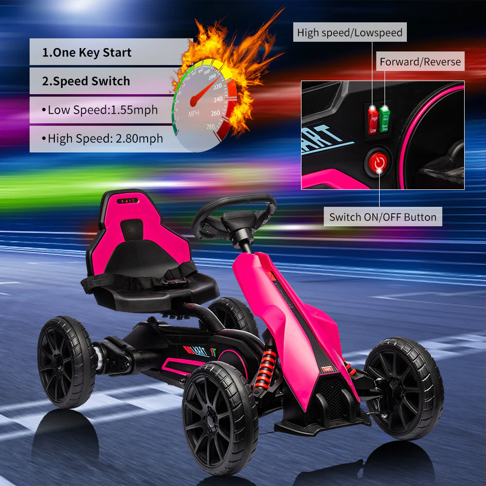 12V Electric Drift Go-Kart for Toddlers with 7Ah Battery and 35W Motor - Image 21