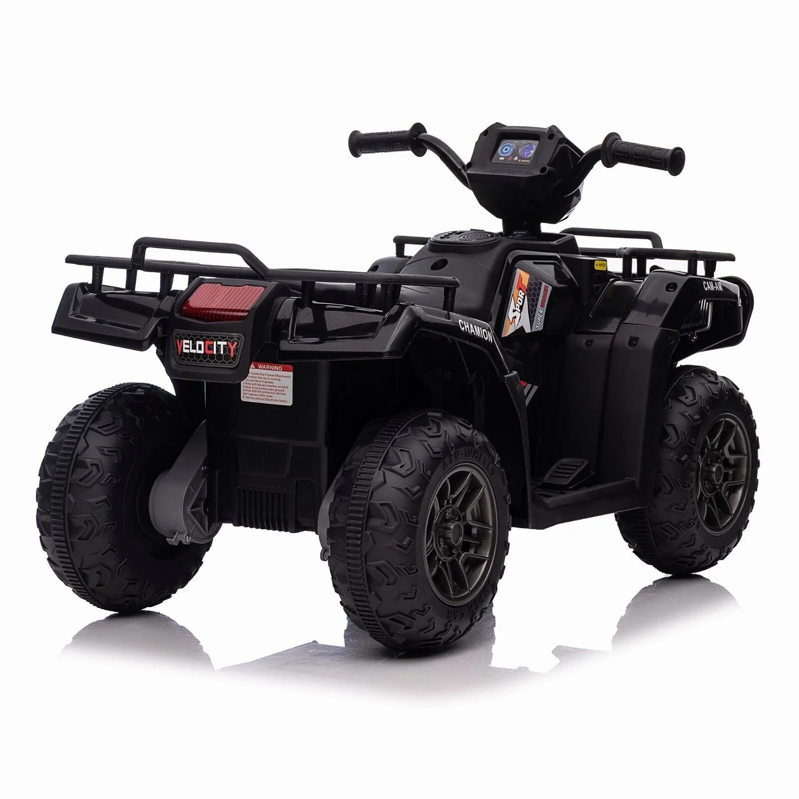 12V Electric Kids ATV Quad Car - Black, Suitable for Ages 3-6 Years - Image 15
