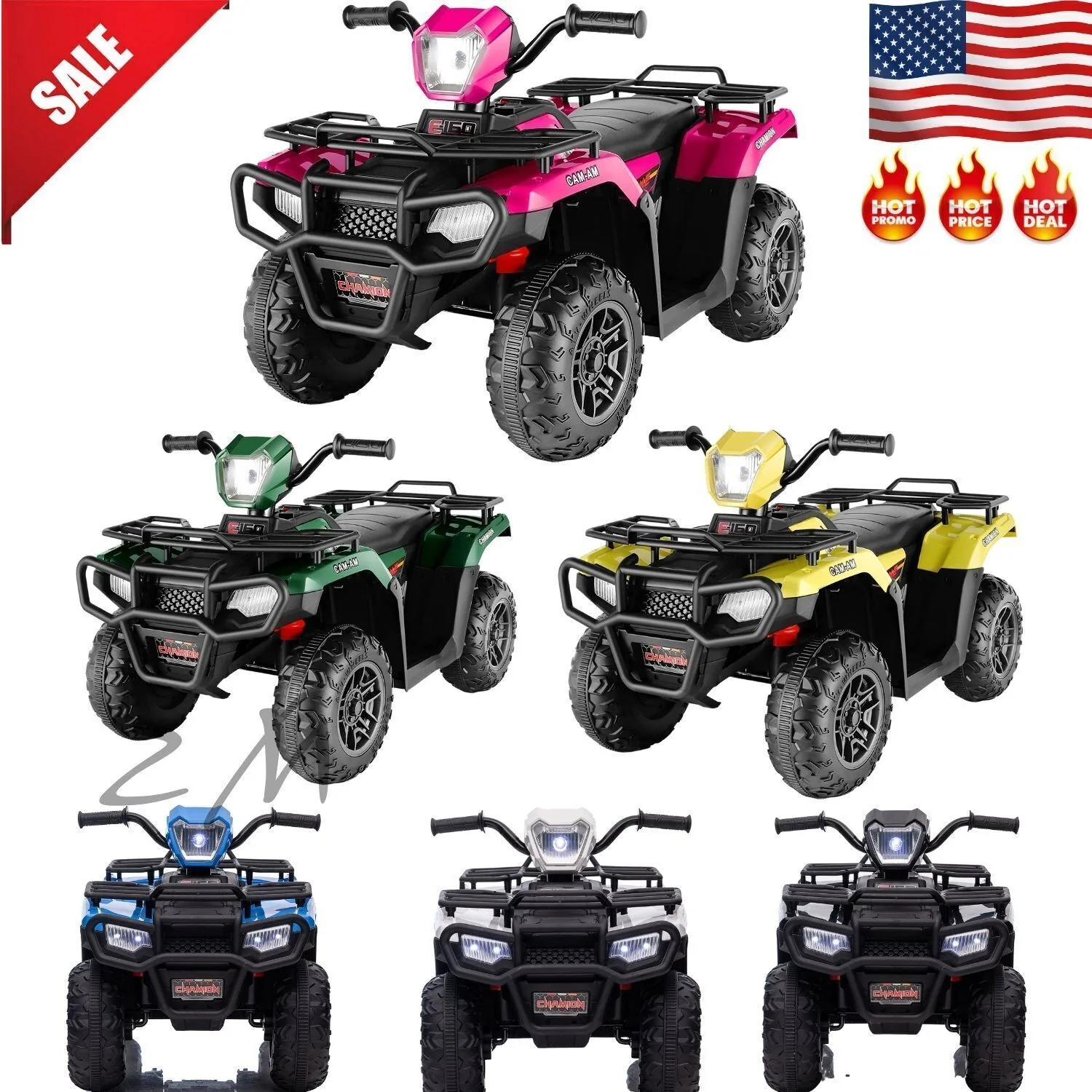 12V Electric Kids ATV Quad Car Truck in Black - Suitable for Ages 3-6 Years - Image 4