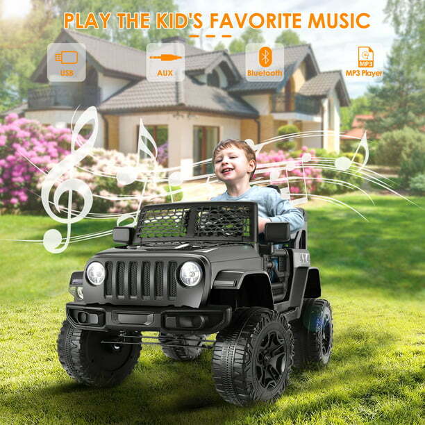 12V Electric Kids Jeep Truck Ride-On with Remote Control, Two Seats and Three Speeds - Image 34