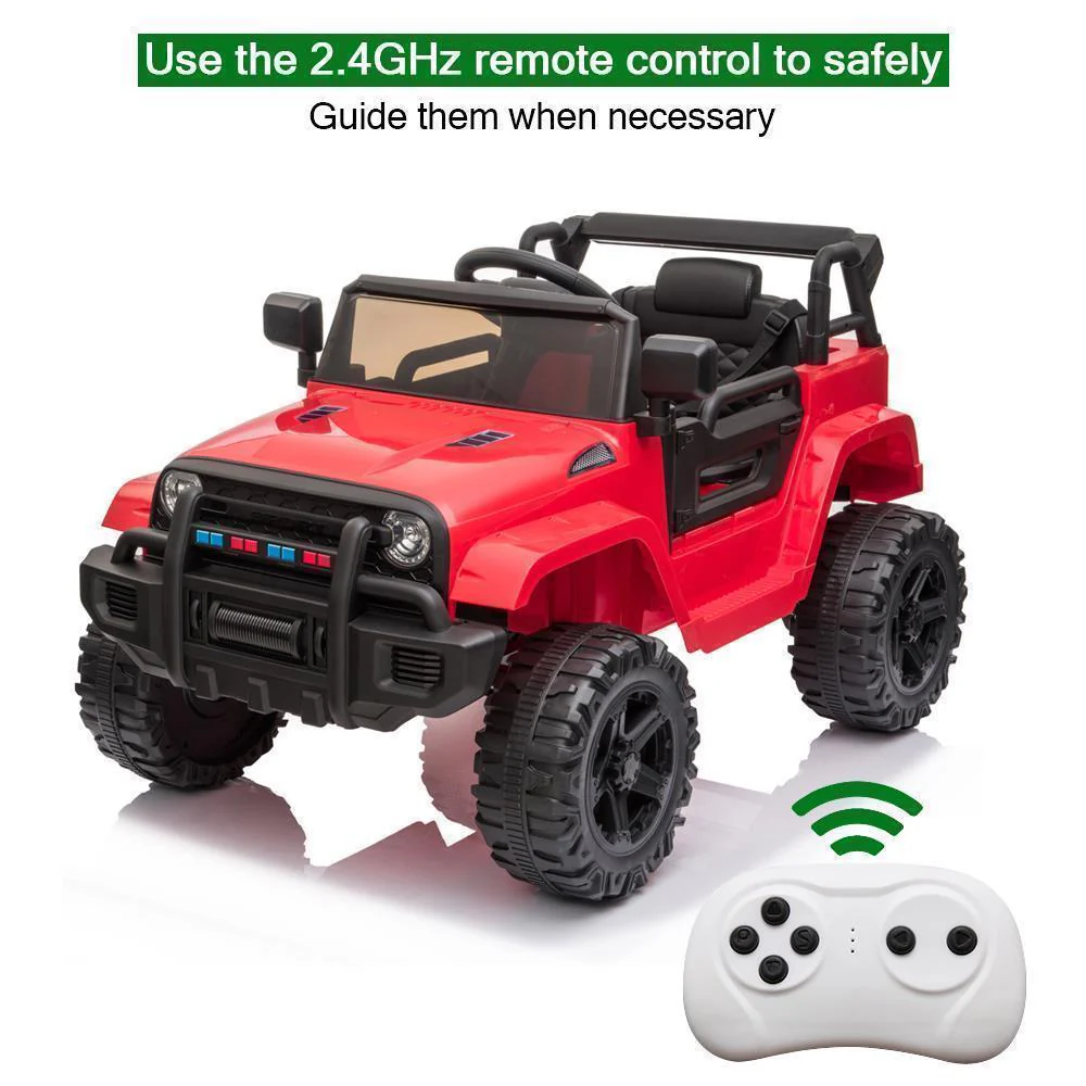12V Electric Ride-On Truck for Kids with Seat Belt and Remote Control - Image 9