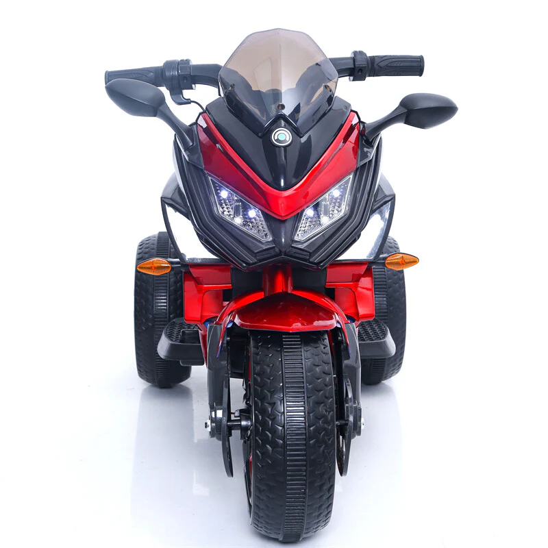 12V Electric 3-Wheel Kids Ride-On Motorcycle with Hand Controls and Lighting Wheels - Image 8