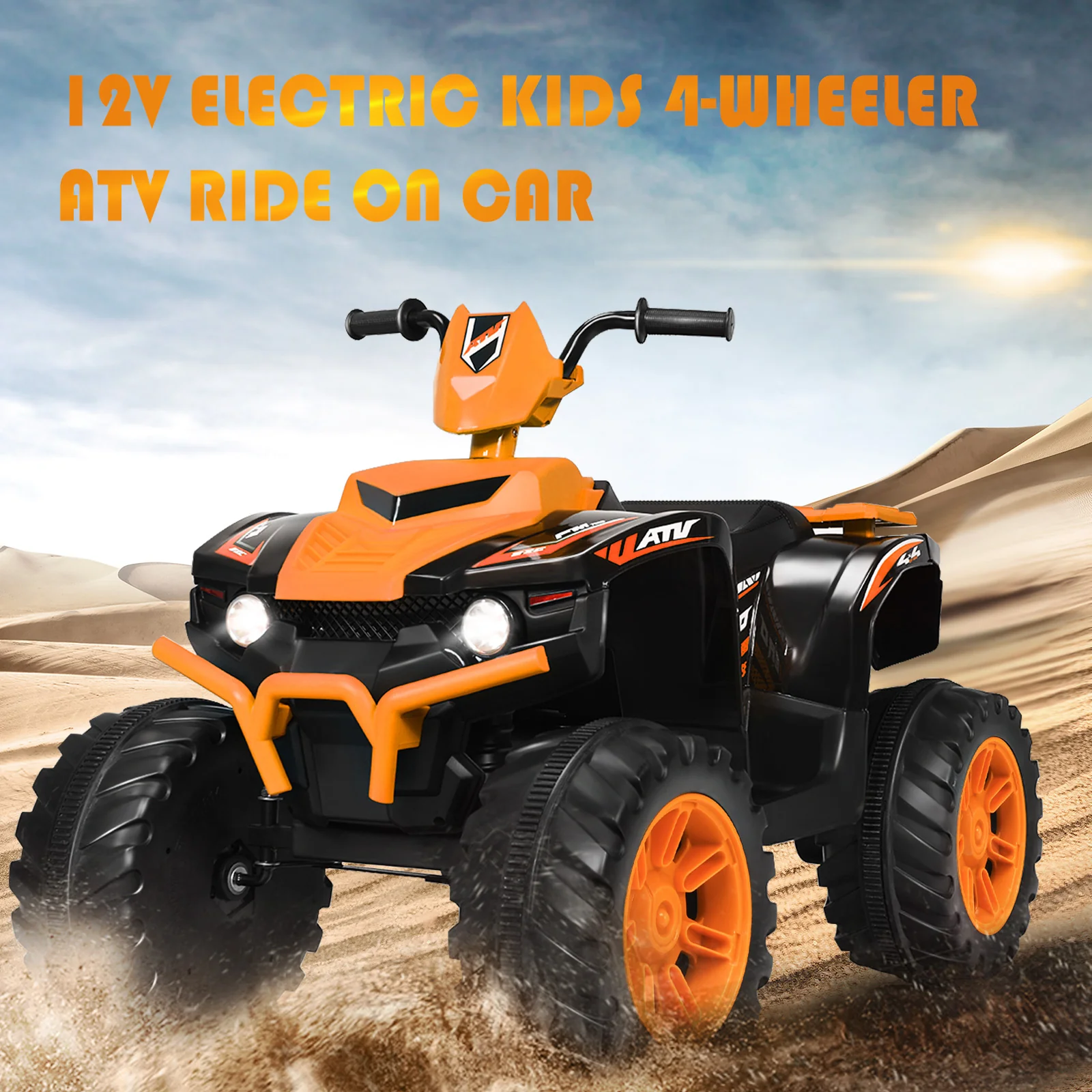 12V Electric Kids Quad ATV Ride On Car with LED Lights - The Perfect Ride for Your Little One! - Image 22