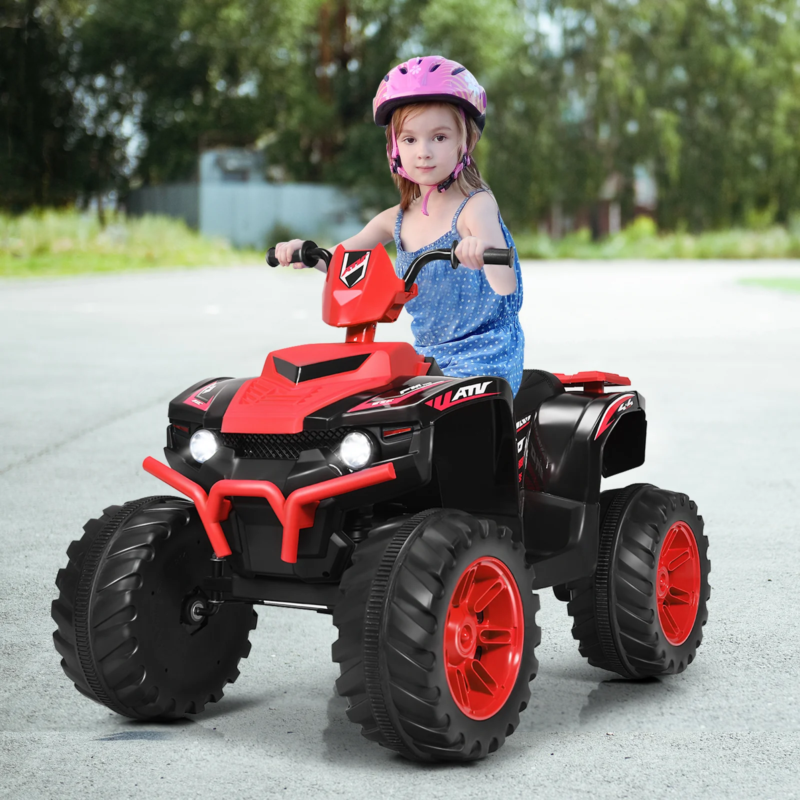 12V Electric Kids Quad ATV Ride On Car with LED Lights - The Perfect Ride for Your Little One! - Image 43
