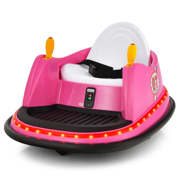 12V Electric Ride-On Bumper Car for Toddlers with Flashing Lights - Image 11