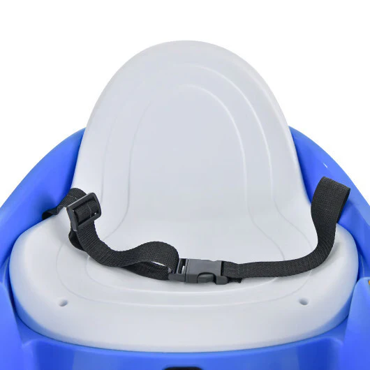 Blue 12V Electric Bumper Car for Toddlers with Flashing Lights - Image 5