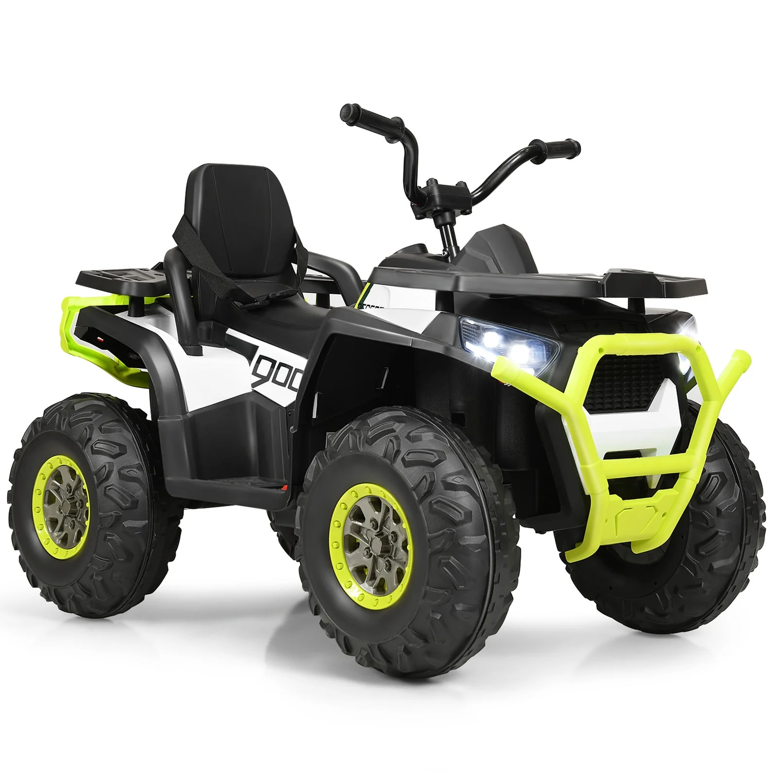 12V Electric Kids Ride-On ATV 4-Wheeler Quad with LED Lights and Music
