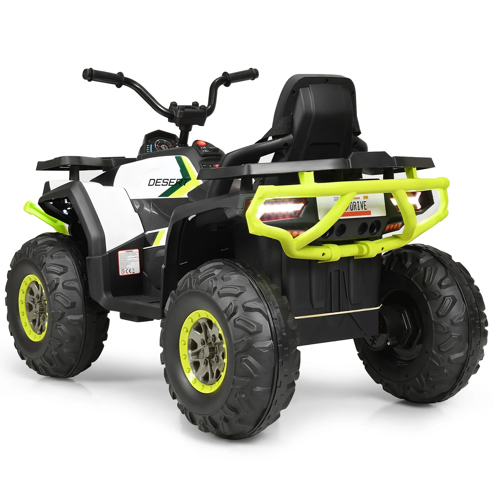 12V Electric Kids Ride-On ATV 4-Wheeler Quad with LED Lights and Music - Image 6