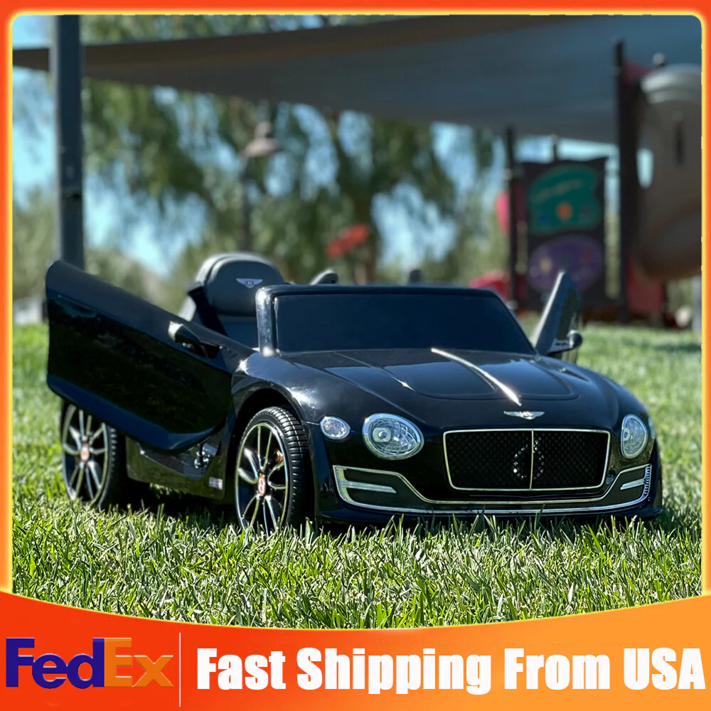12V Electric Kids Ride-On Car with Remote Control and LED Lights Bentley Style Toy Gift - Image 13
