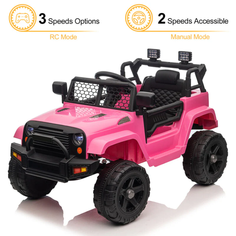 12V Electric Kids Ride-On Jeep with Dual Drive and 2.4G Remote Control - Image 6