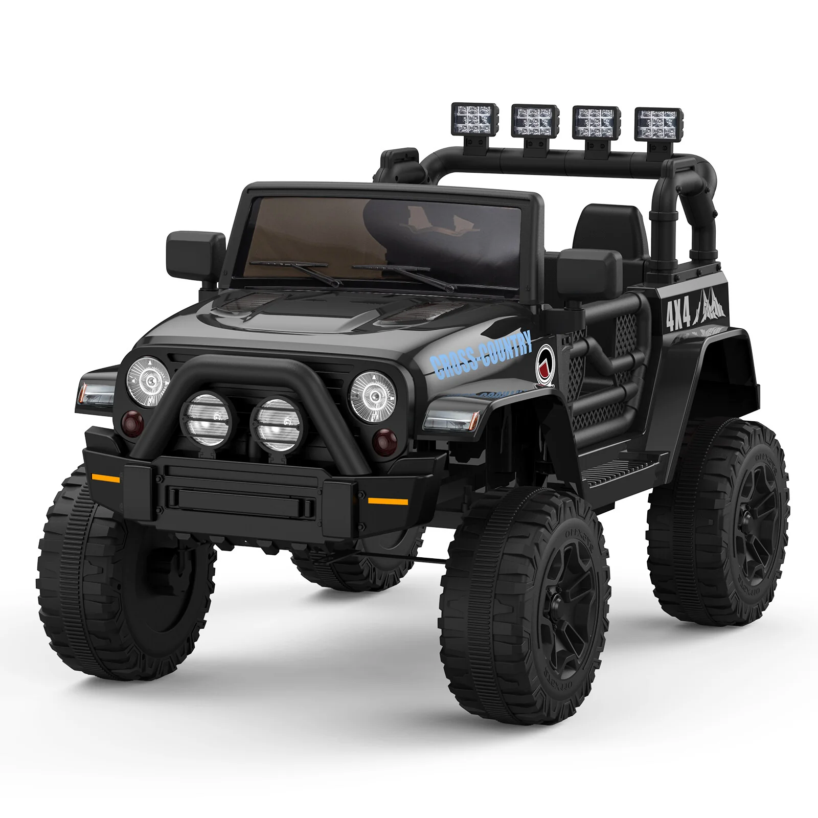 12V Electric Off-Road 4-Wheel Kids Ride-On Car with Remote Control and LED Lights - Image 2