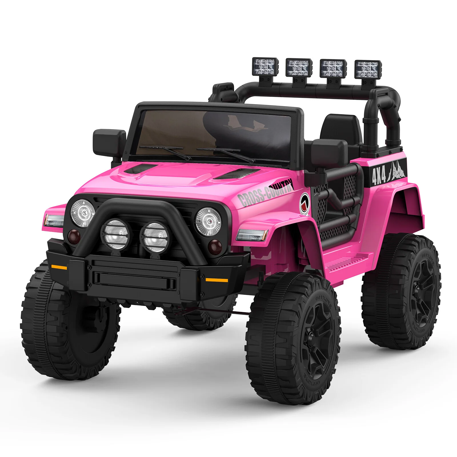 12V Electric Off-Road 4-Wheel Kids Ride-On Car with Remote Control and LED Lights - Image 3
