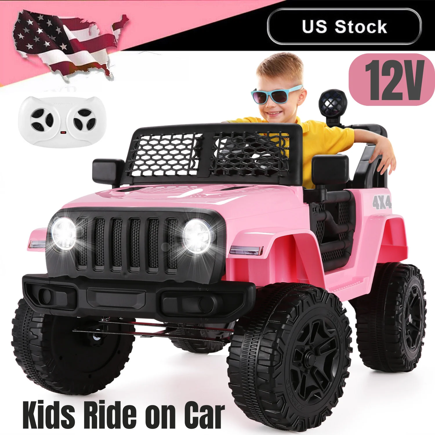 12V Electric Kids Ride-On Truck Battery Powered Toy Car with Remote Control and MP3 - Image 11
