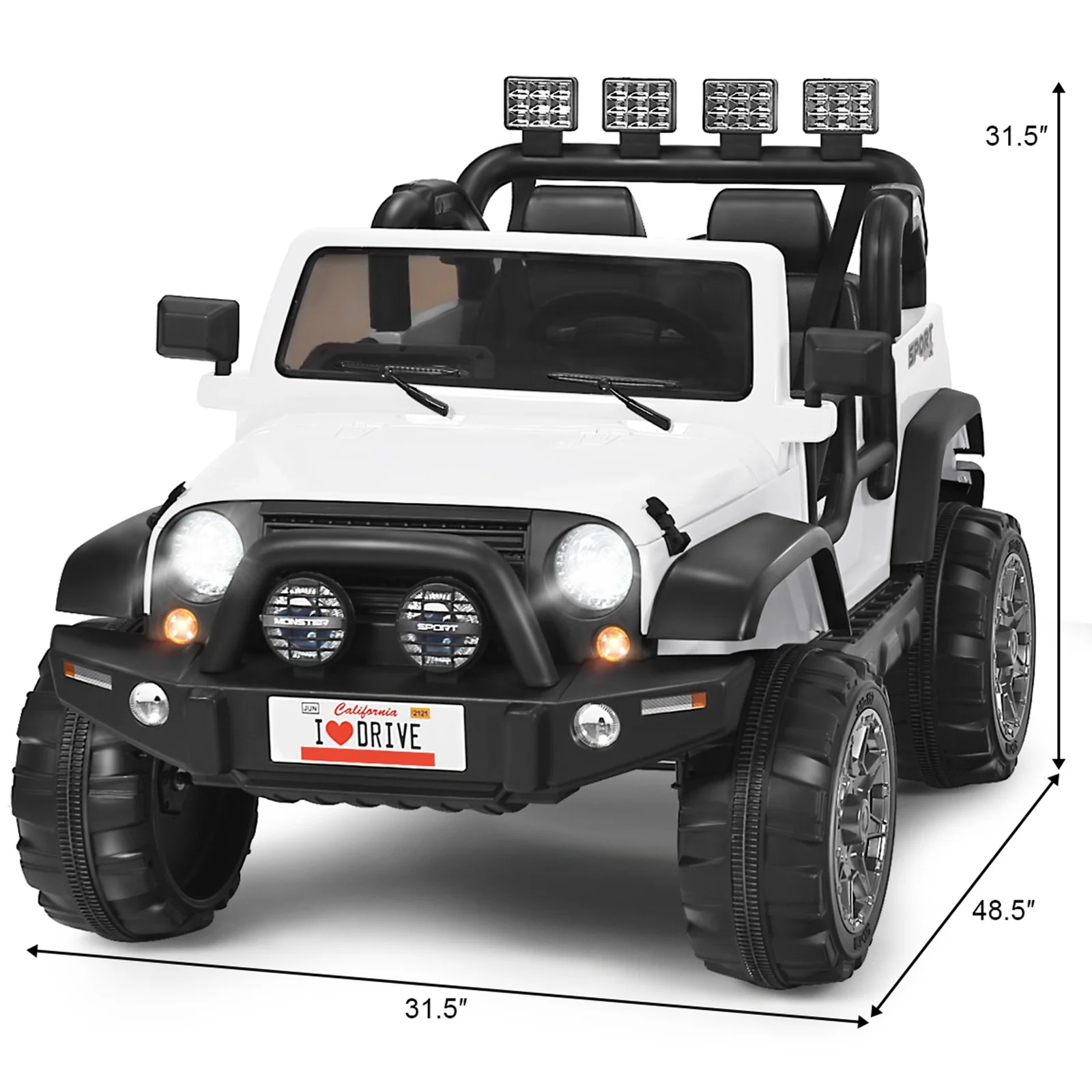 12V Electric Kids Ride-On Car with Remote Control, Storage Box, and Music - Image 2