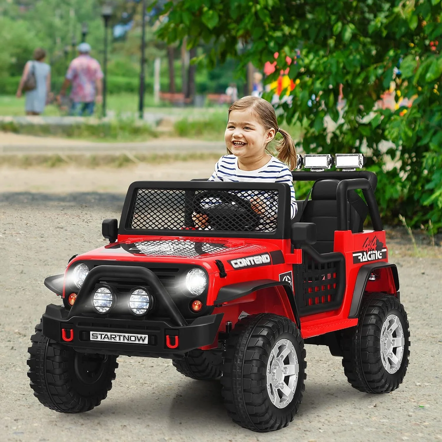 12V Electric Kids Ride-On Jeep Car Truck Toy with Remote Control - Image 14