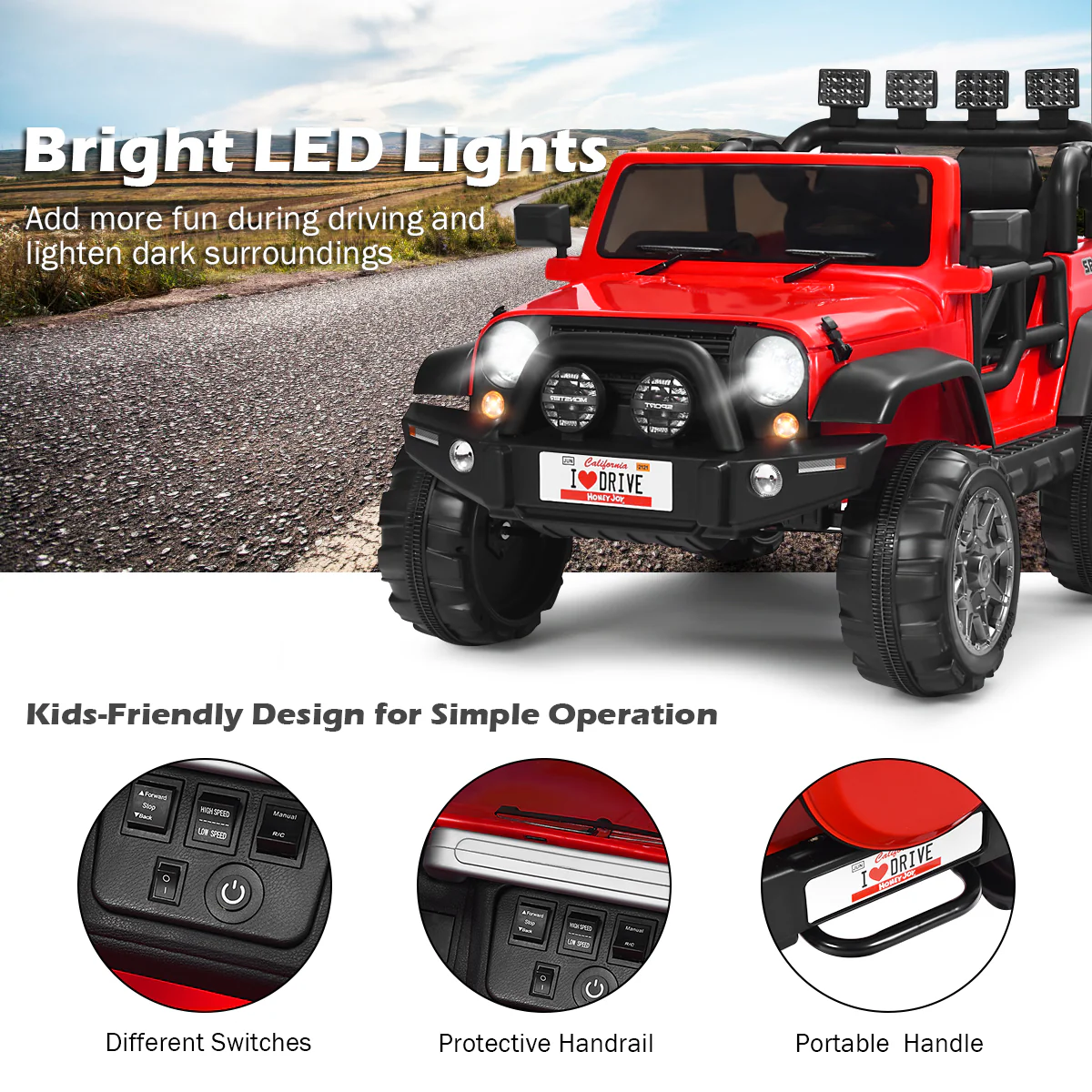 12V Electric Kids Ride On Jeep Car with Remote Control - Perfect for Little Adventurers! - Image 35