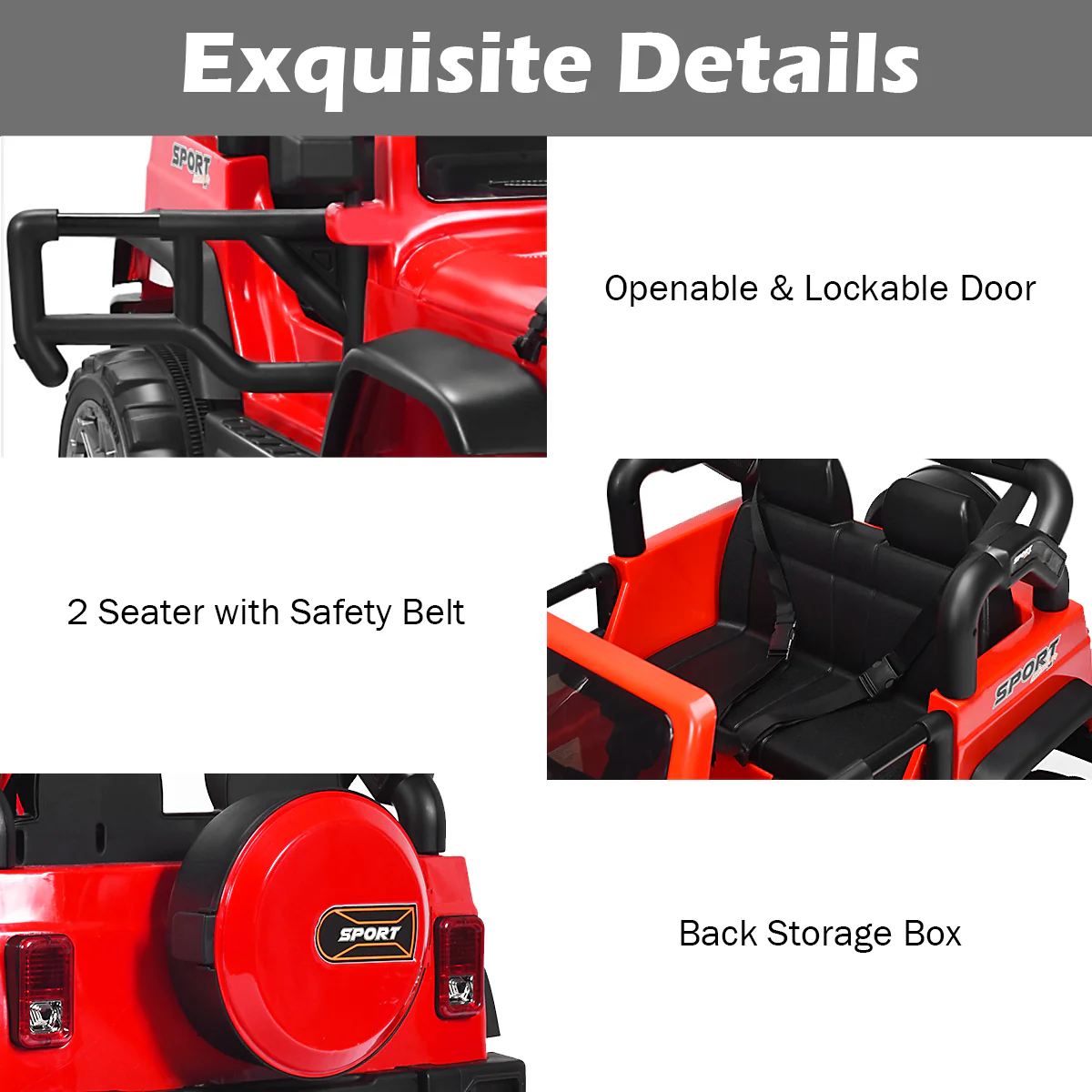 12V Electric Kids Ride On Jeep Car with Remote Control - Perfect for Little Adventurers! - Image 36