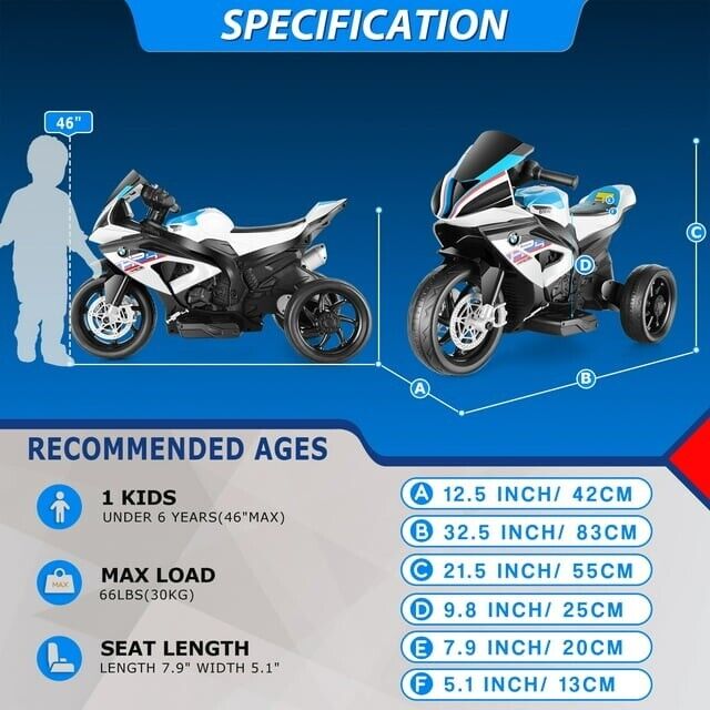 12V Electric Kids Ride On Motorcycle - Perfect Christmas Gift! - Image 15