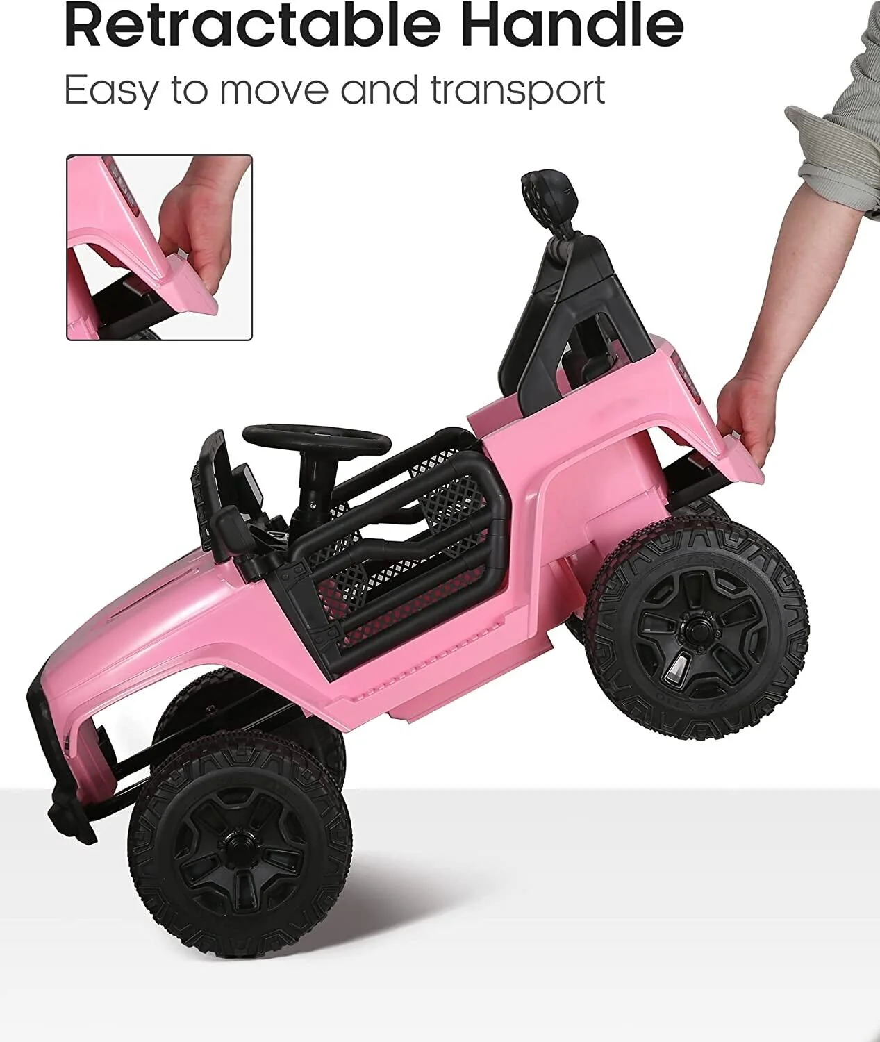 12V Electric Kids Ride-On Off-Road Jeep Truck with Remote Control - 2 Seater Toy Car on Sale Now! - Image 8