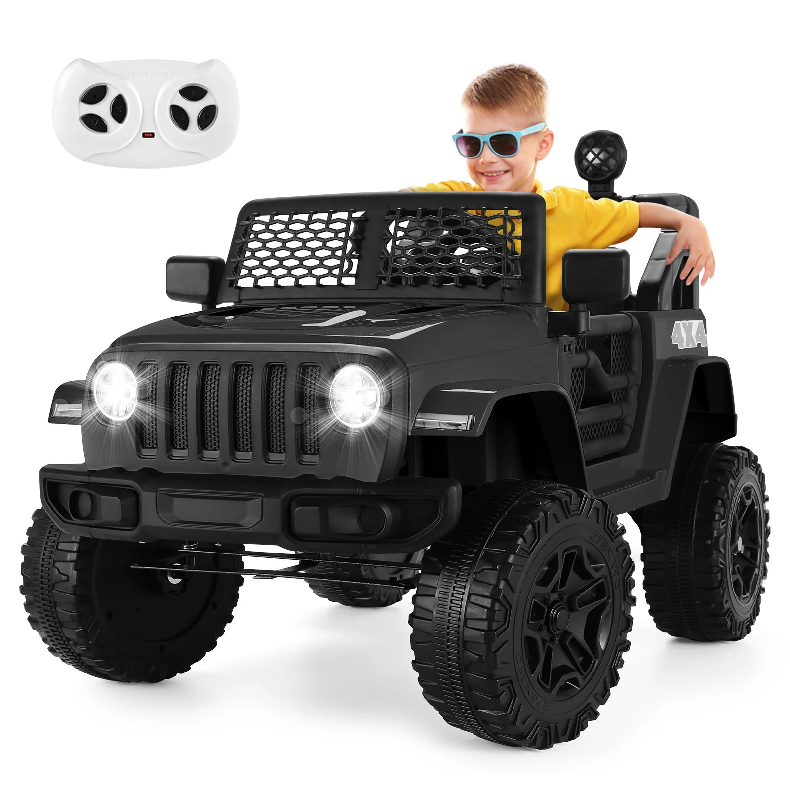 12V Electric Battery-Powered Kids Ride-On Truck with Remote Control Toy Car - Image 14