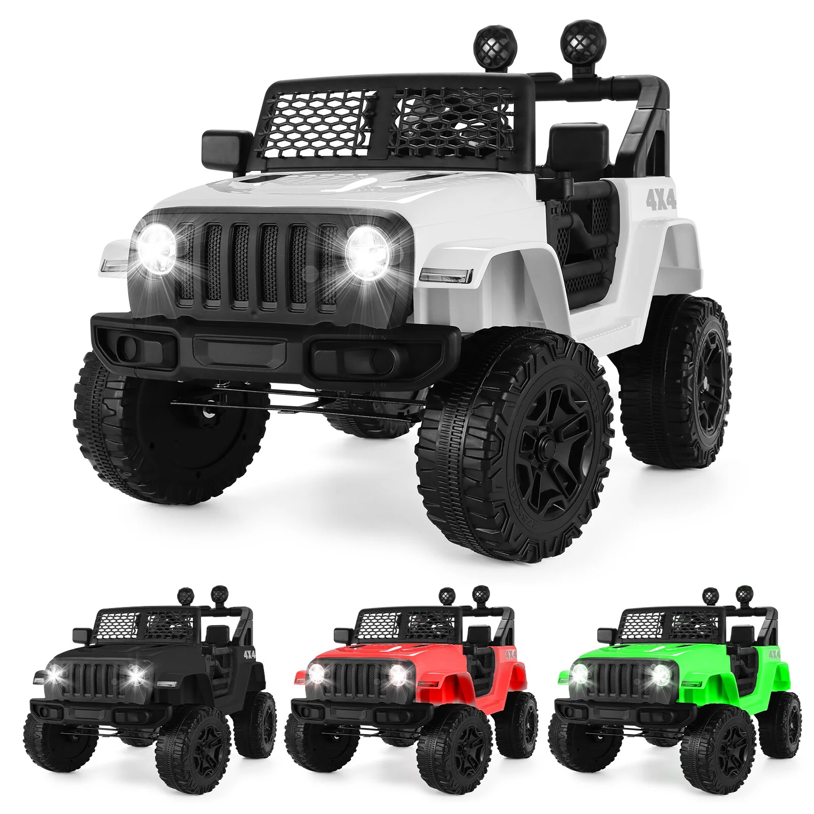 12V Electric Battery-Powered Kids Ride-On Truck with Remote Control Toy Car - Image 12