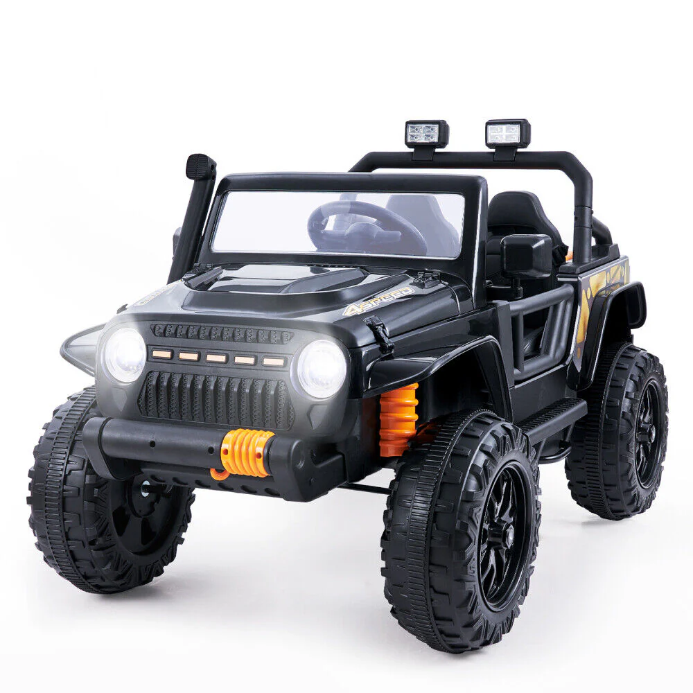 12V Electric Kids Ride On Truck Car Toy with 3 Speed Remote Control - Supports up to 220lbs - Image 2