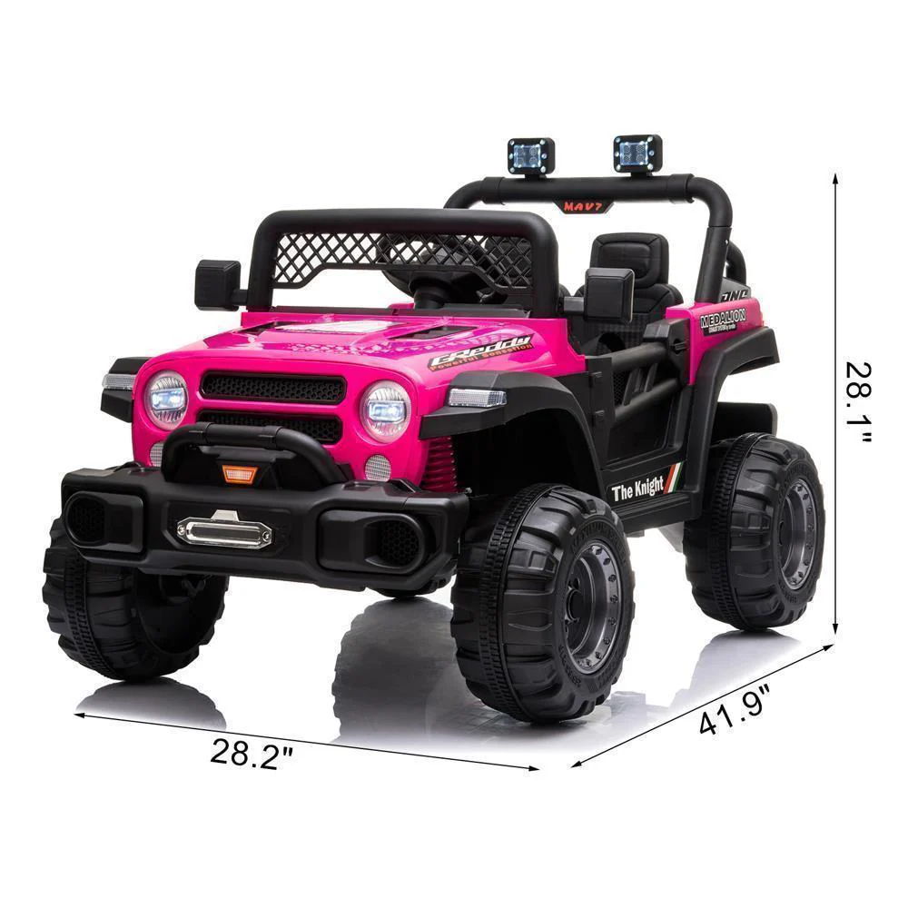12V Electric Kids Ride On Truck Car Toy with Remote Control and 3 Speed Options - Image 48