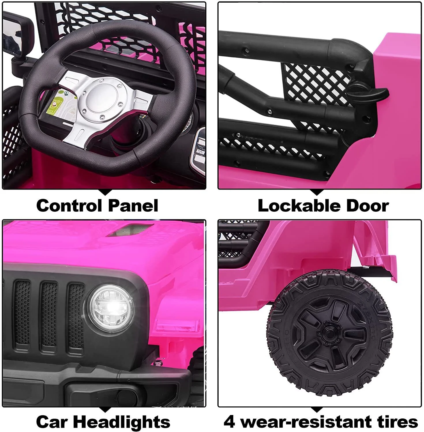 12V Electric Kids Ride On Truck with Remote Control and LED Lights - Image 20