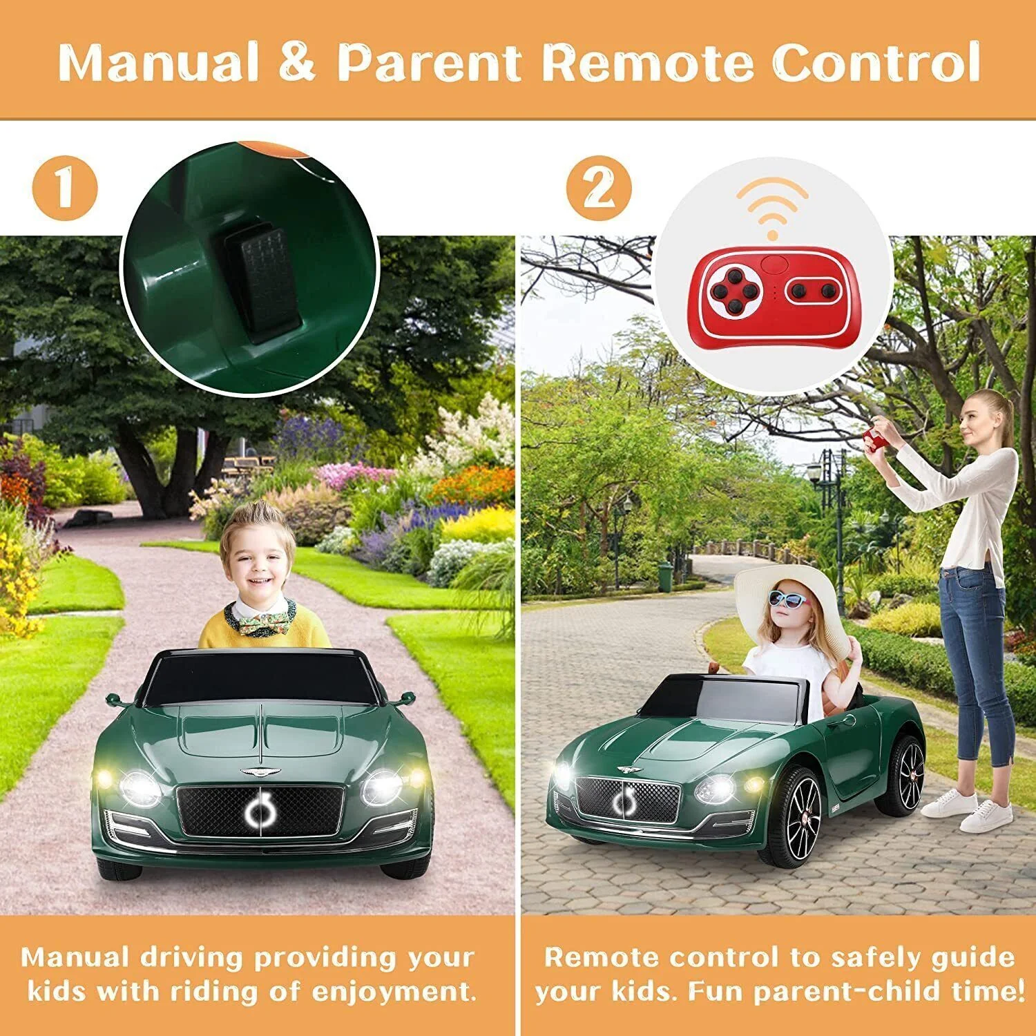 12V Electric Licensed Bentley Style Kids Ride On Car with Remote Control - Image 42