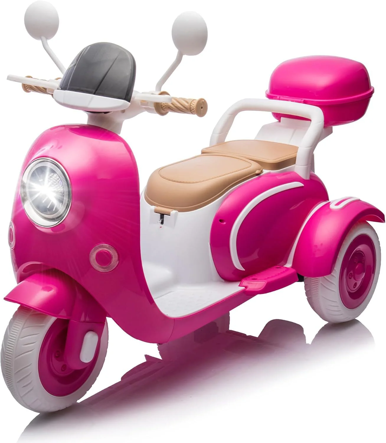 12V Electric 3-Wheel Ride-On Motorcycle Tricycle for Kids Ages 3-6 with 1.86-3.11 MPH Speed - Image 9