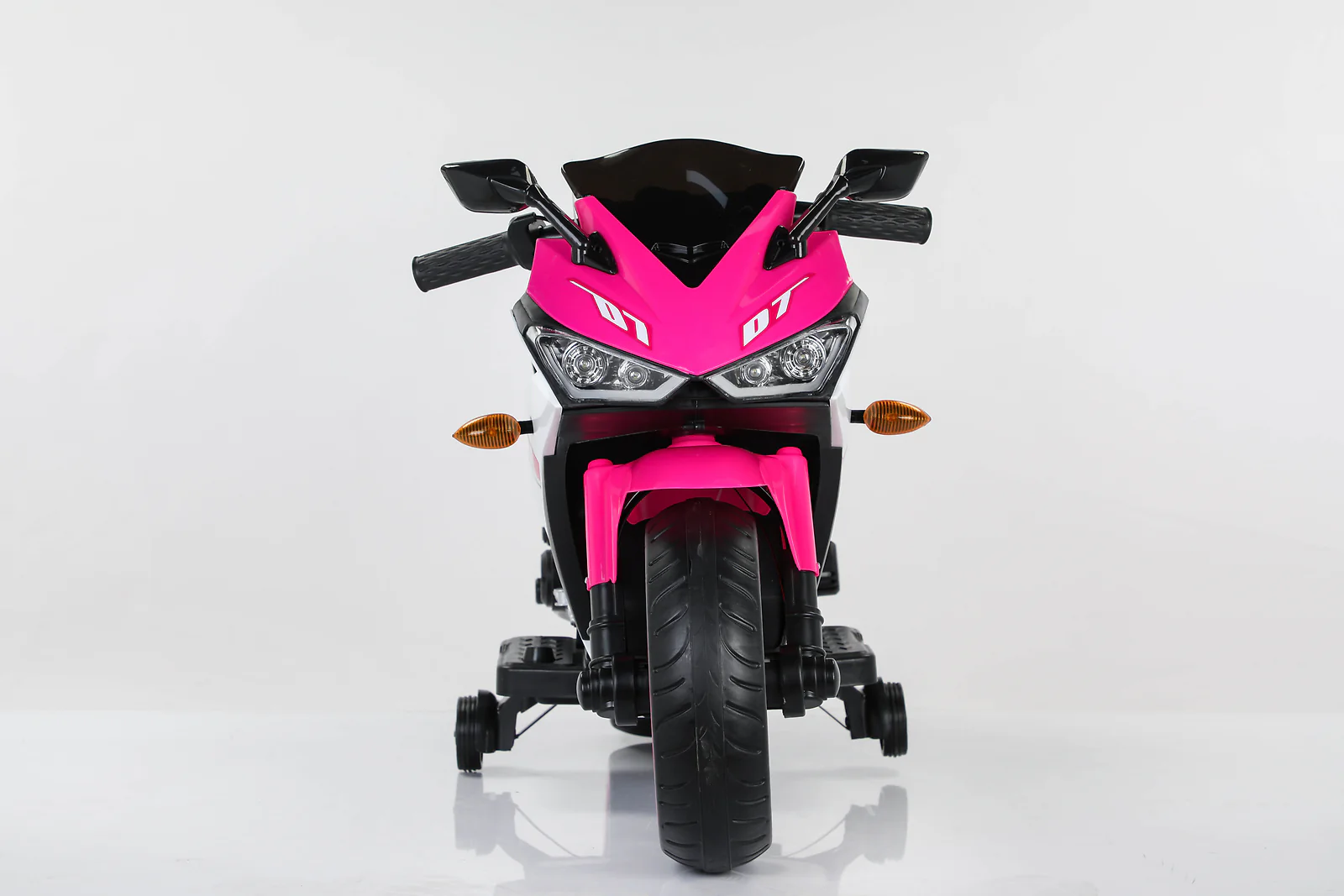 12V Electric Kids Ride-On Motorcycle with Training Wheels and Manual Throttle - Image 18