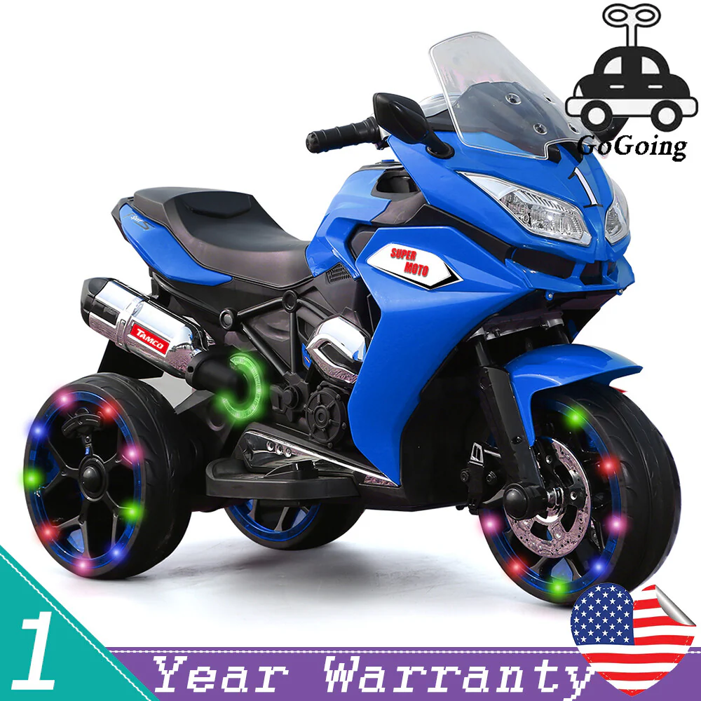 12V Rechargeable Electric Ride-On Motorcycle Toy with 1.8-3.2 MPH Speed for Ages 3-6 - Image 2