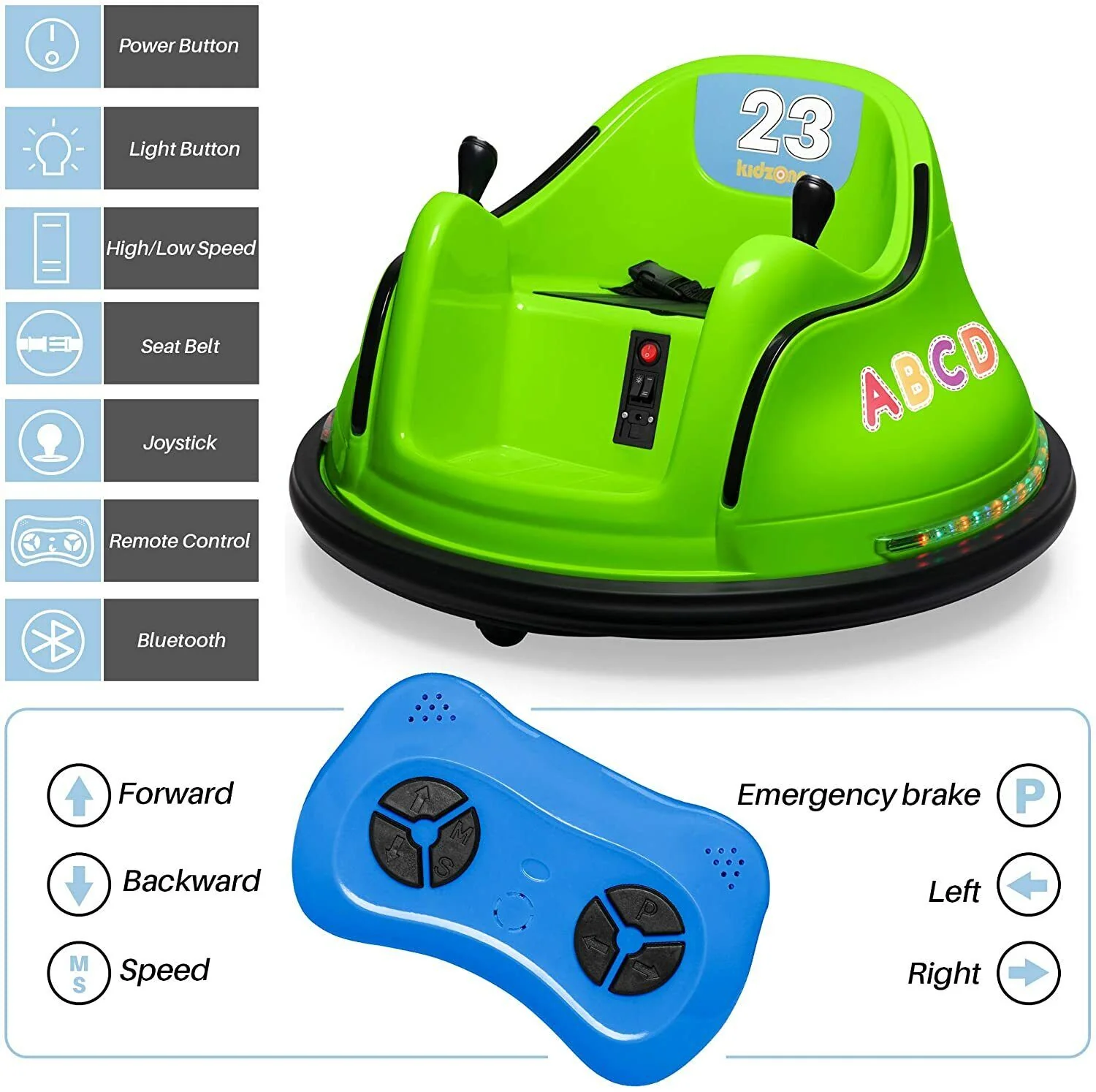 12V Electric Remote Control Bumper Car Ride-On Toy for Kids - New and Improved Version with Enhanced Safety Features - Image 6