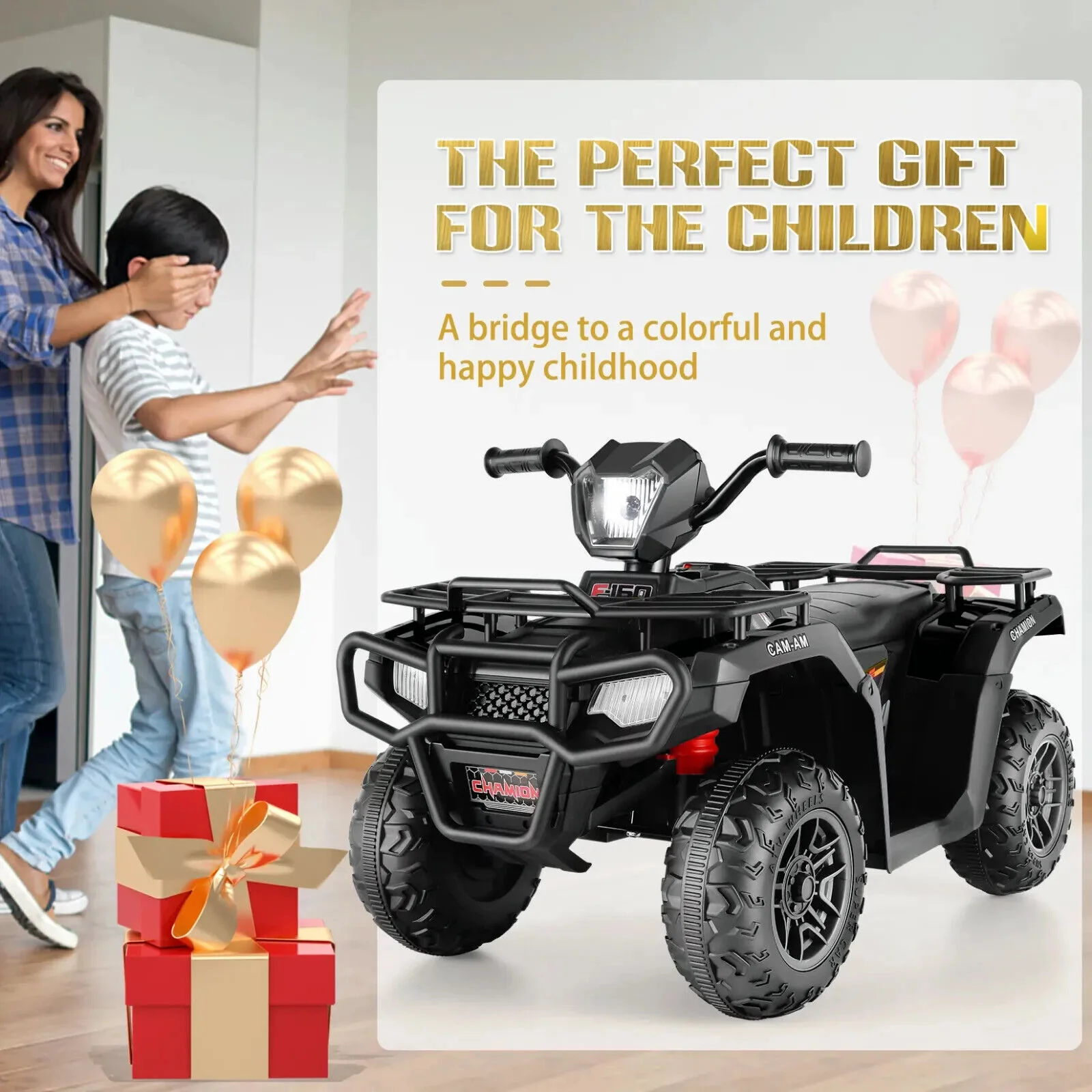 12V Electric Ride-On ATV for Kids with USB/MP3, Perfect Gift for Ages 3-6 - Image 42