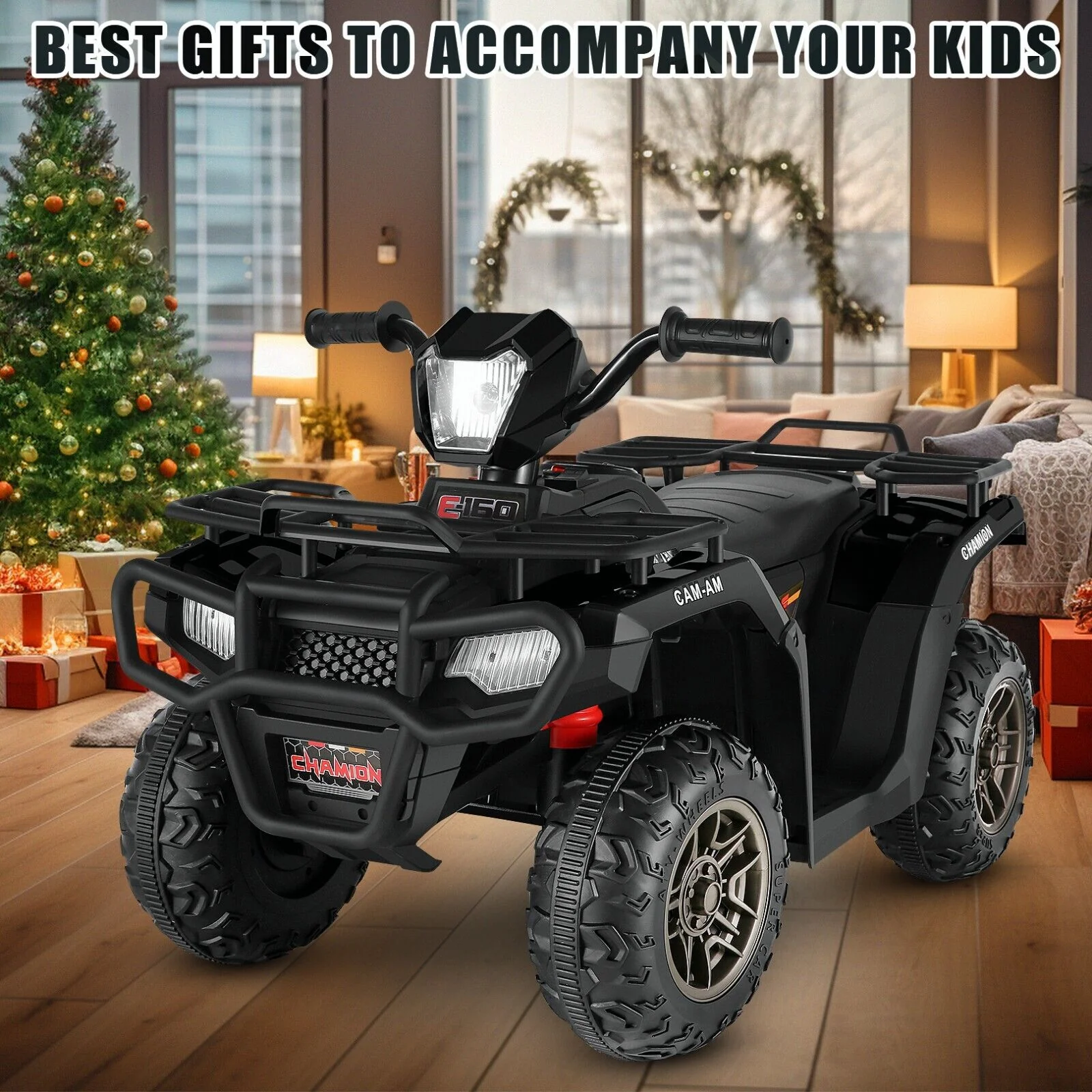 12V Electric Ride-On ATV Toy Car with USB/MP3 for Kids Ages 3-6 - Image 40