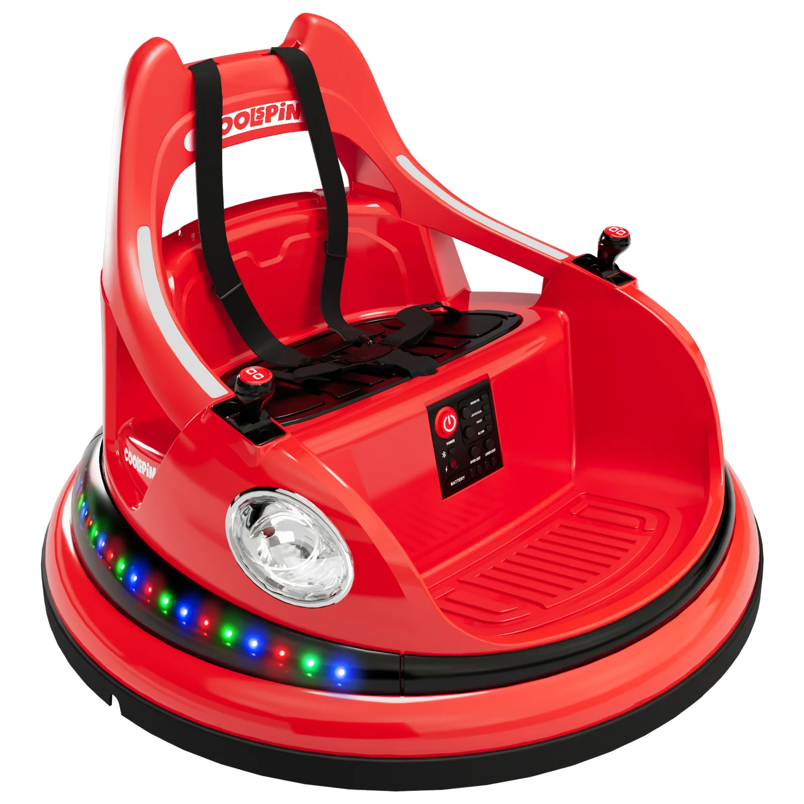 12V Electric Ride-On Bumper Car for Kids and Toddlers with Remote Control and Music - Image 2