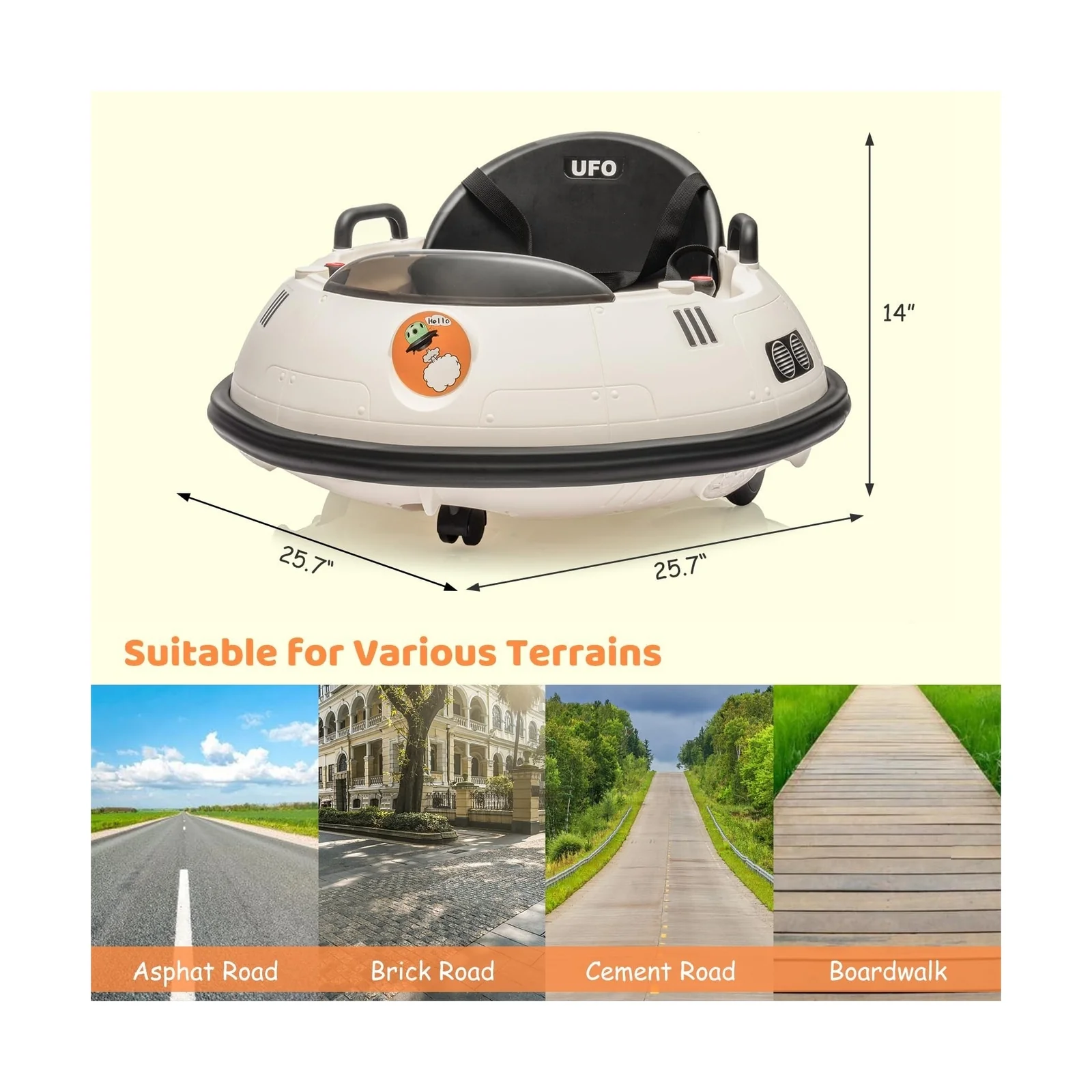 12V Electric Ride-On Bumper Car for Toddlers and Kids with Remote Control - Image 5