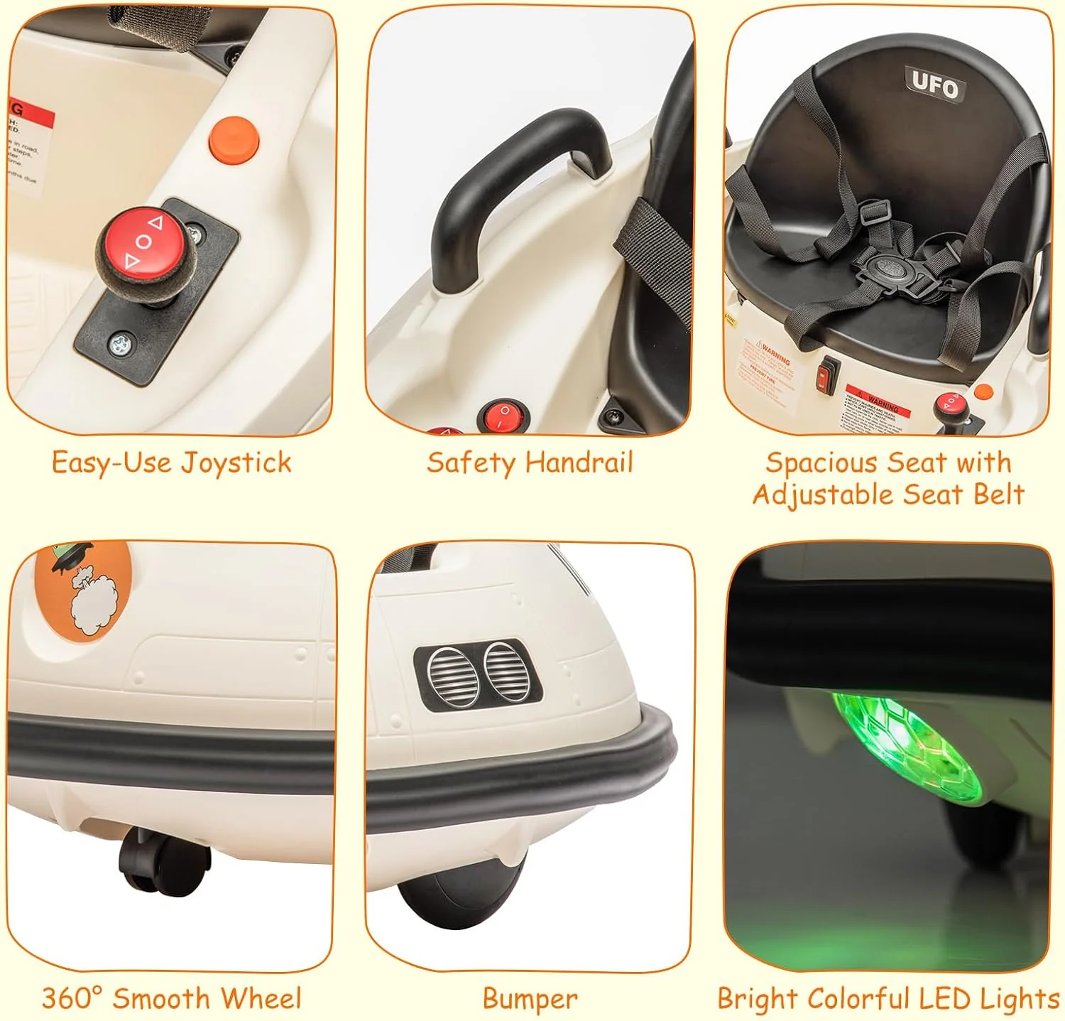 12V Electric Ride-On Bumper Car for Toddlers and Kids with Remote Control - Image 3