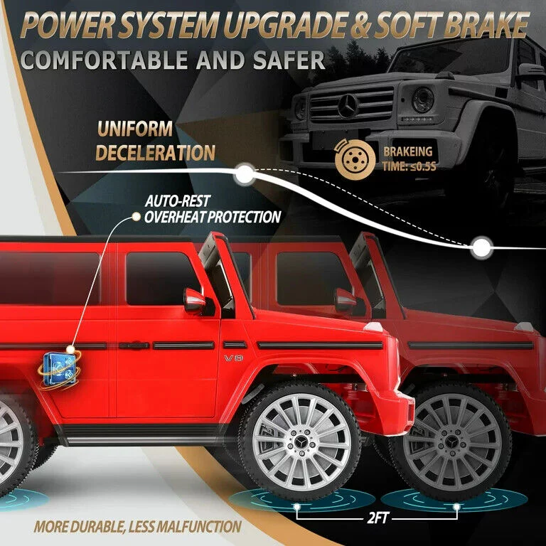 12V Electric Ride-On Car for Kids - Lamborghini and Mercedes Benz G500 Models - Image 84