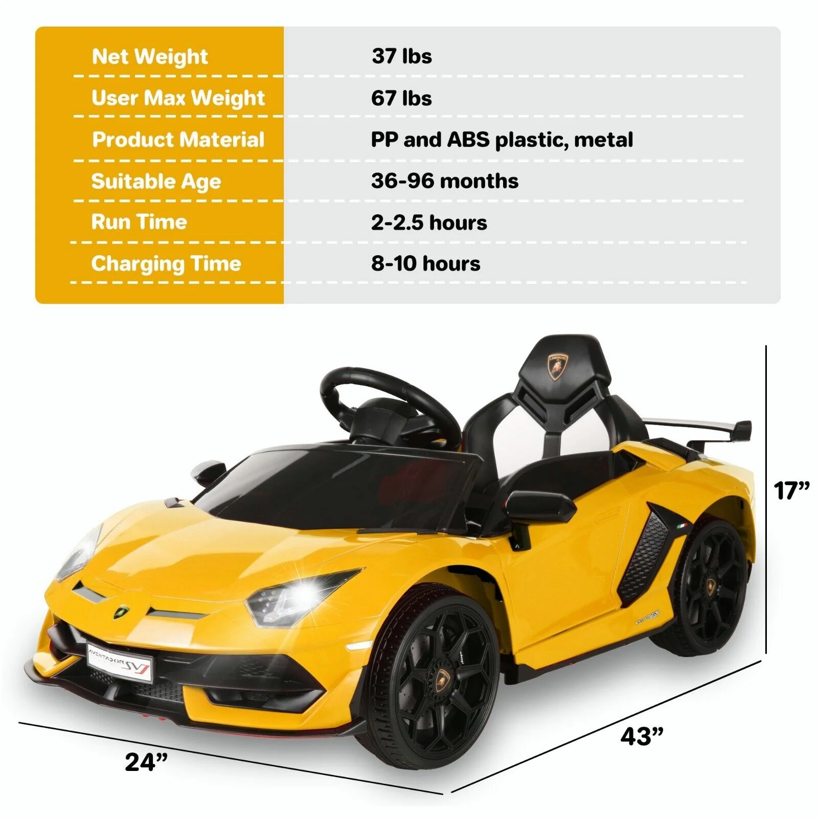 12V Electric Ride-On Car for Kids - Lamborghini & Mercedes Benz G500 in 1 - Image 139