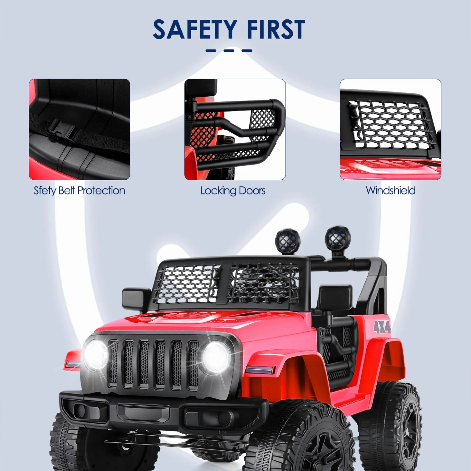 12V Electric Ride-On Car for Kids with Bluetooth MP3 and Remote Control - Image 24