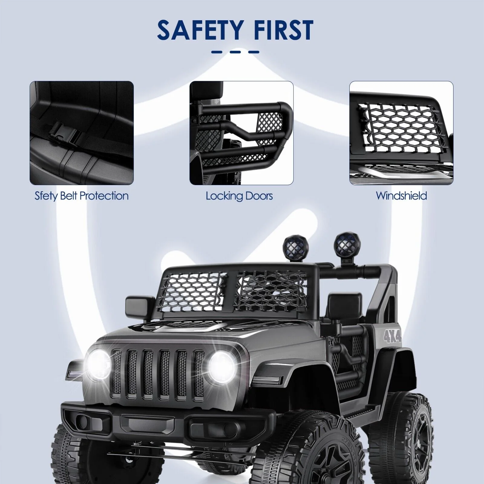 12V Electric Ride-On Car for Kids with Bluetooth MP3 and Remote Control - Image 31