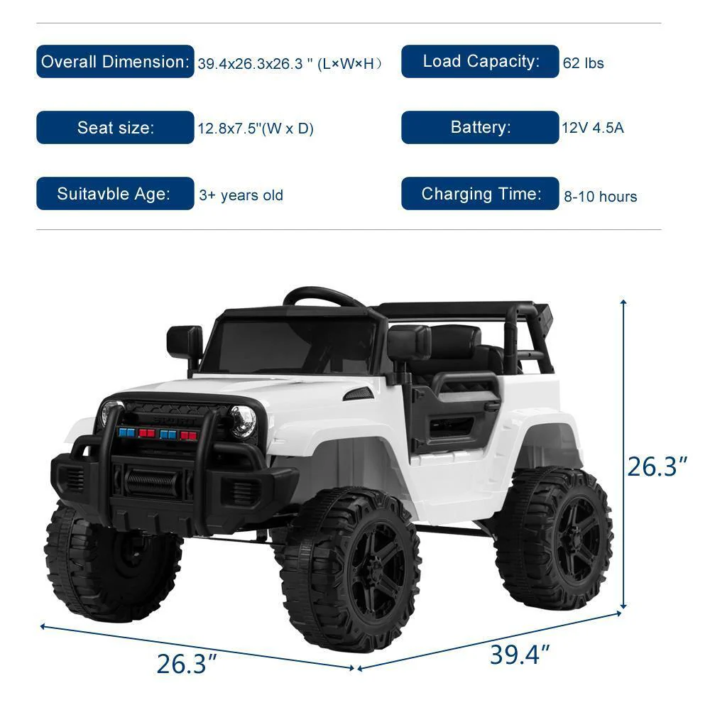 12V Electric Ride On Car for Kids with MP3 and Remote Control - Image 11